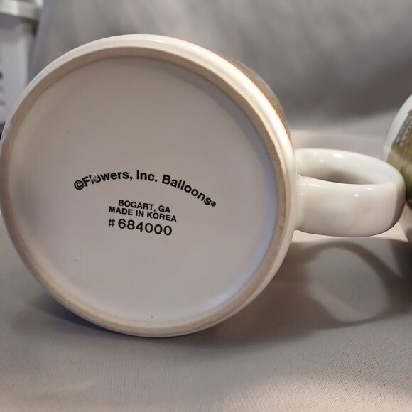 Flowers Inc Balloons Antique Cars Coffee Mugs Tea Cups S. Tuck Artist 1980s - Picture 8 of 11